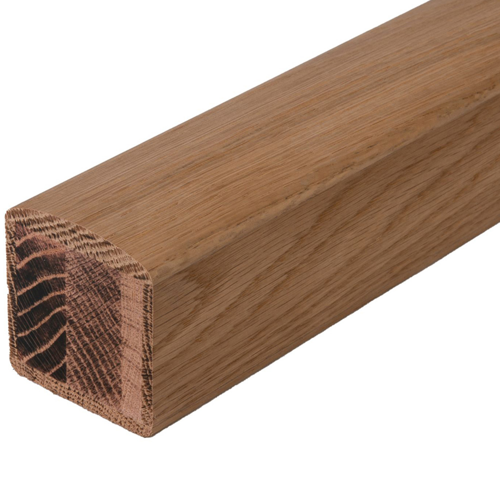 ​Blueprint Joinery Clarity Un-Grooved Oak Glass Handrail and Base Rail Set 4.2m Image 2