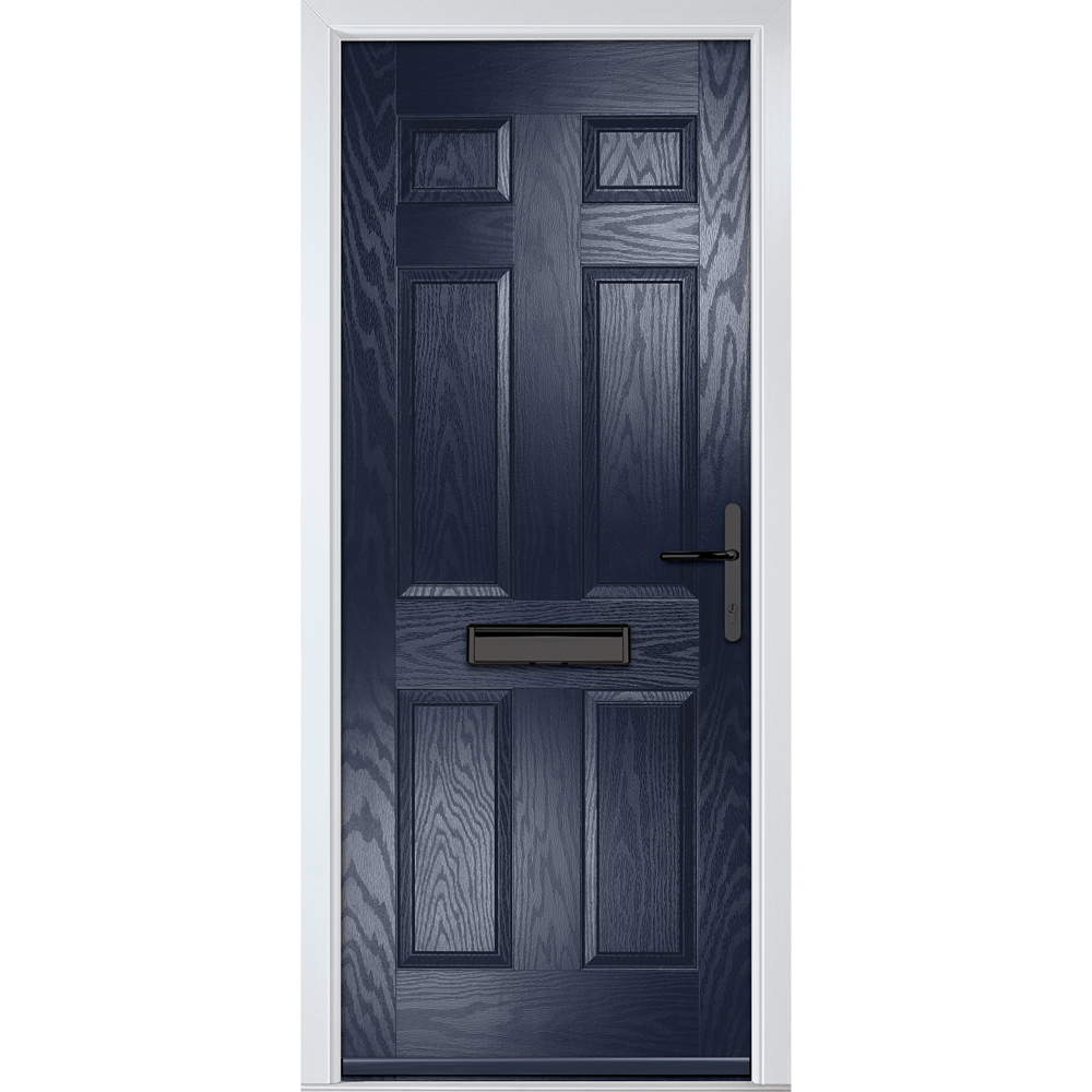 Crystal-Direct Muirfield Solid Blue GRP Left Hand Open Front Door 2090 x 890mm Image 1