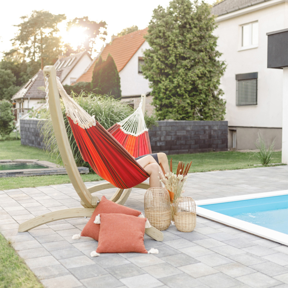 Amazonas Paradiso Terracotta Premium Traditional Cotton Garden Hammock Only XXL Image 4