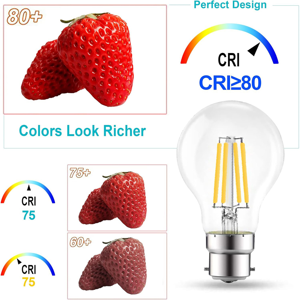 ExtraStar 3 Pack B22 Filament 950 Lumens Light Bulb Image 4