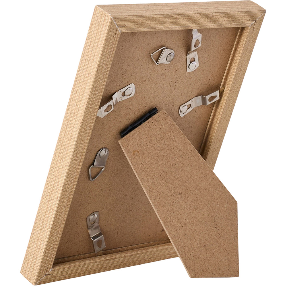 Living and Home Natural Wood Grain Photo Frame 4 x 6 inch 5 Pack Image 4