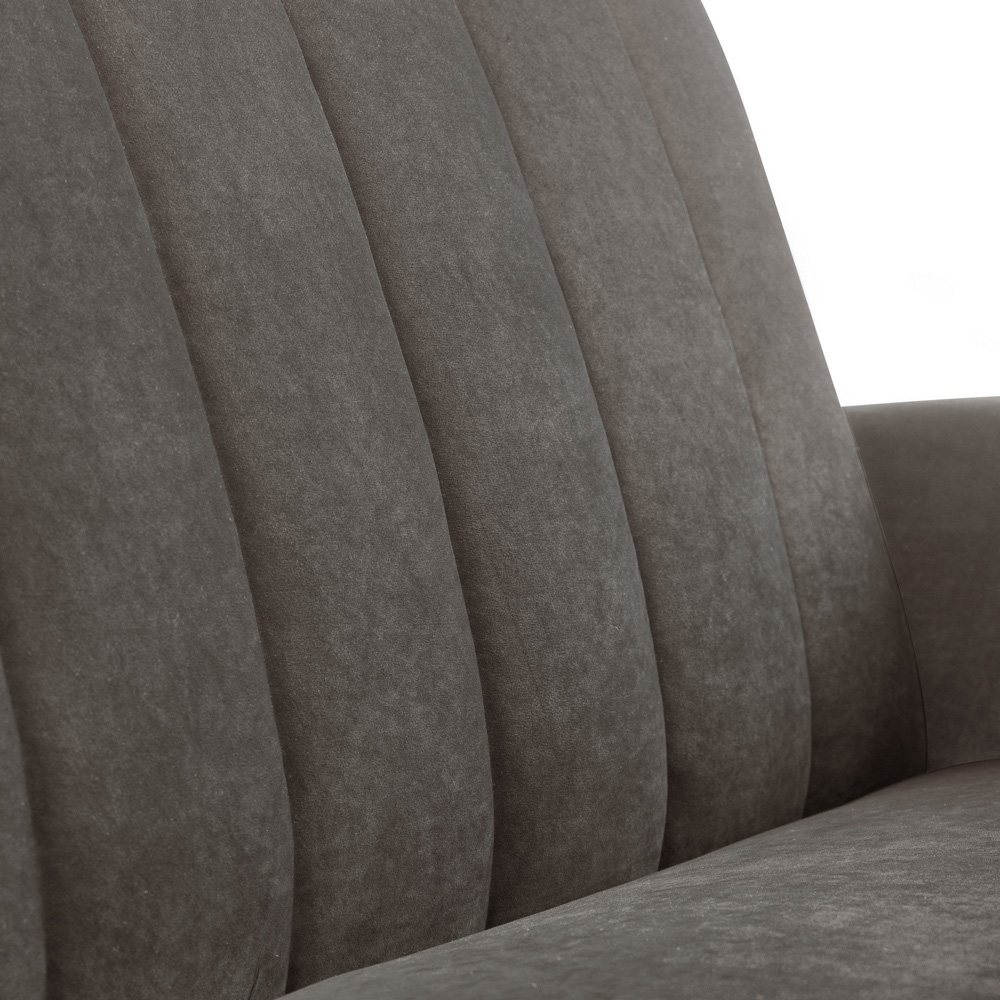 Julian Bowen Afina 2 Seater Grey Velvet Sofa Bed Image 5