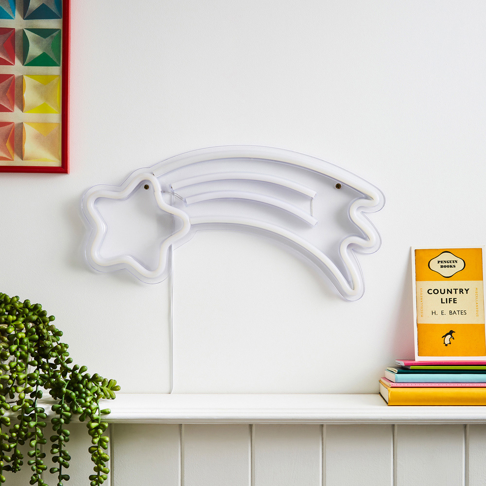 Glow Shooting Star Neon LED Wall Light Image 5