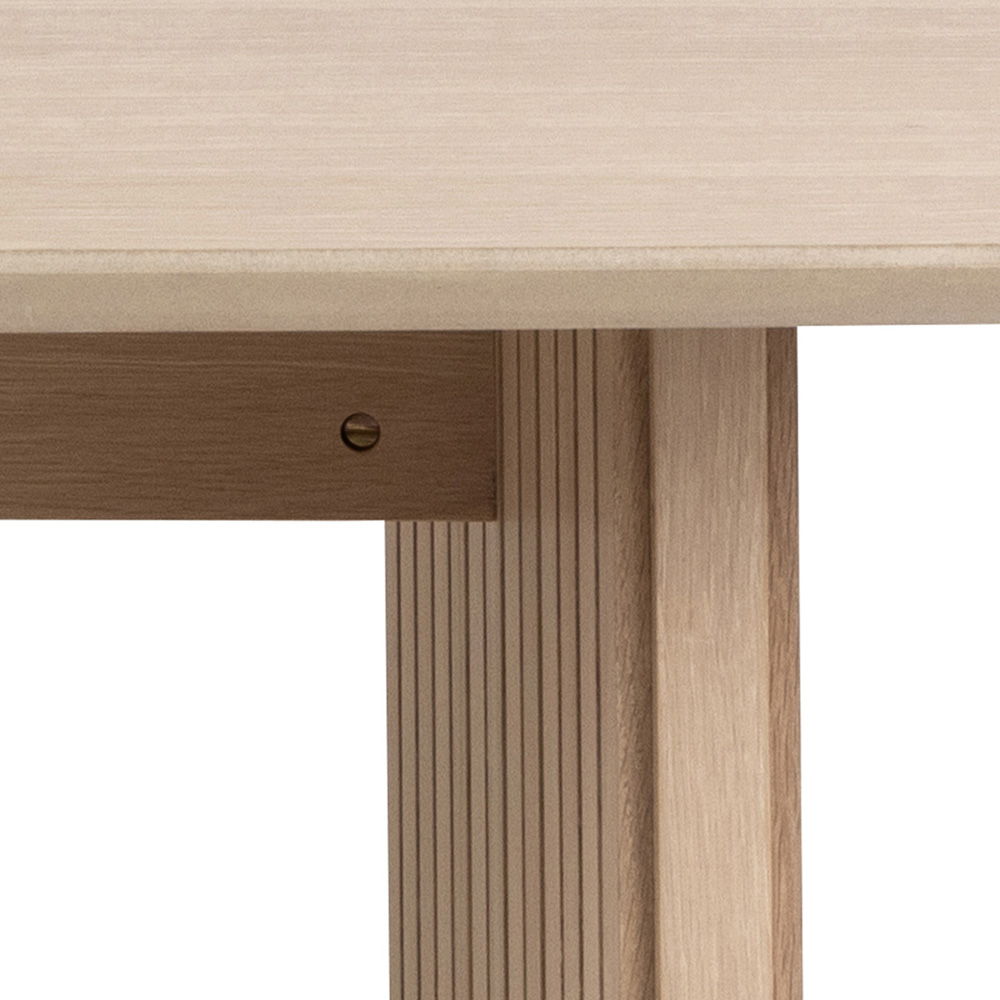 Florence Christo 6 Seater Dining Table Oak Image 6
