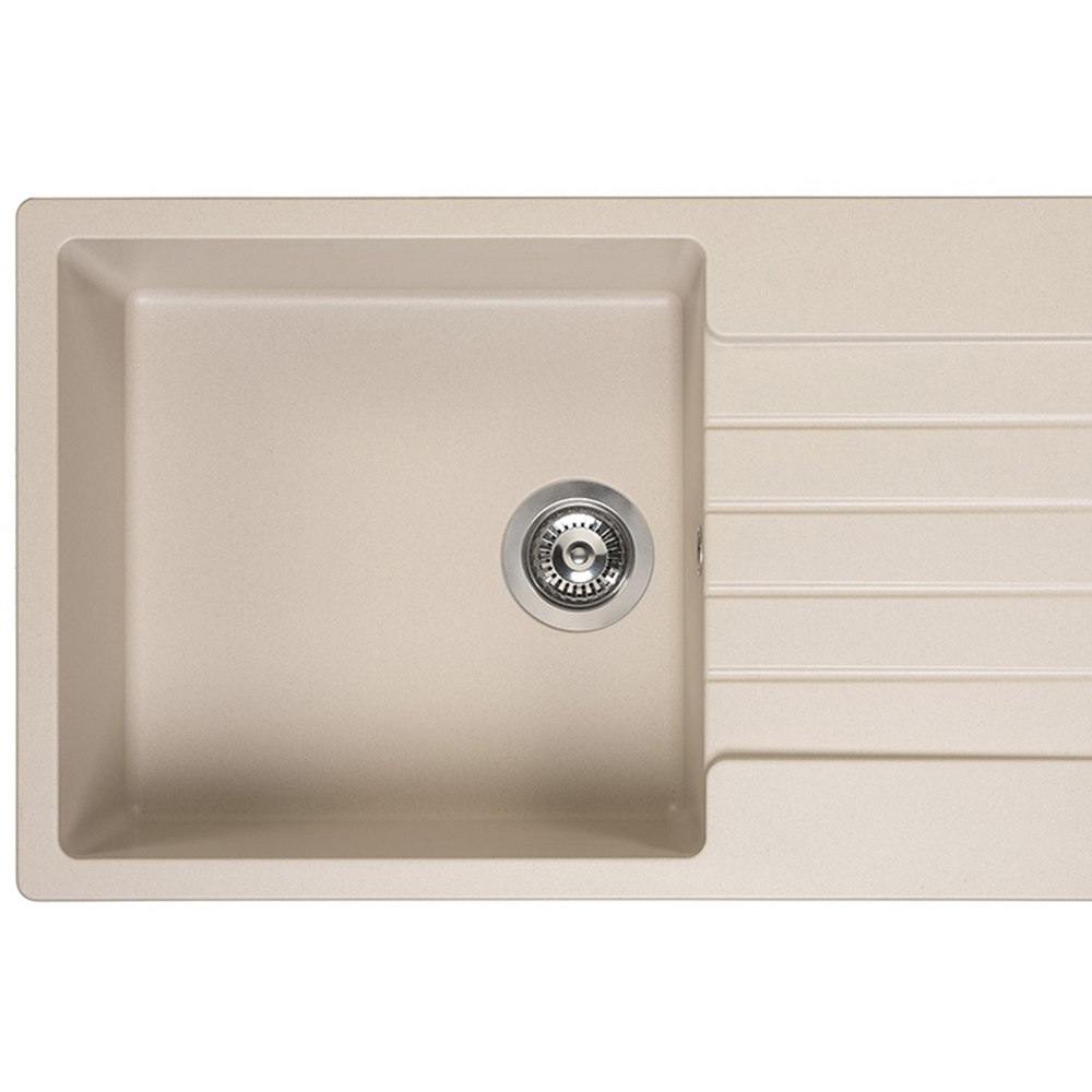 Reginox Harlem 10 CS Caffe Silvery Single Bowl Granite Sink 500 x 1000mm Image 2