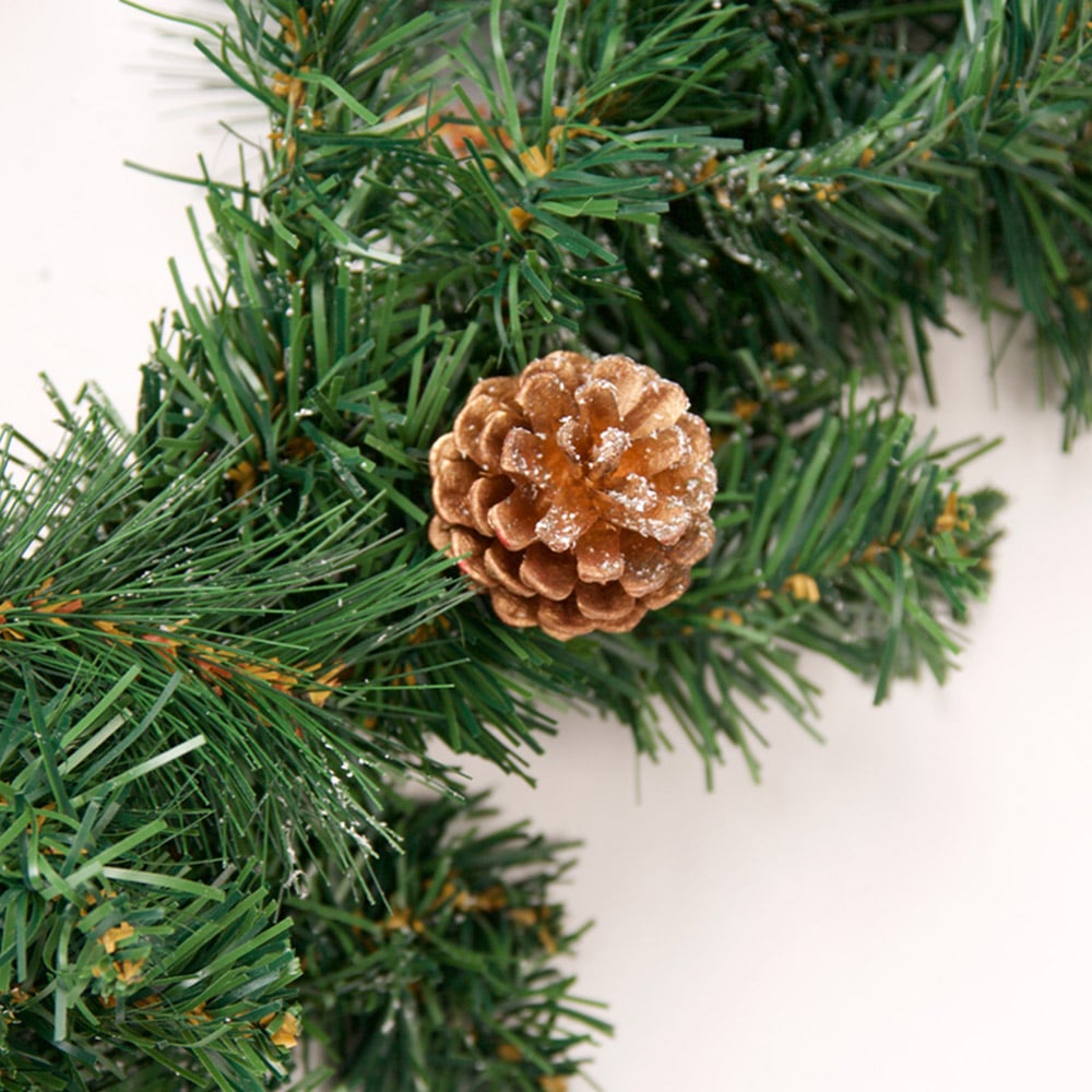 Best Artificial Gold Christmas Garland 180cm Image 6