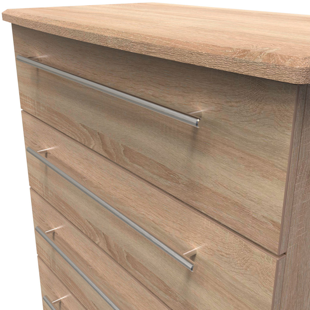 Crowndale Sherwood 4 Drawer Bardolino Oak Chest of Drawers Image 5