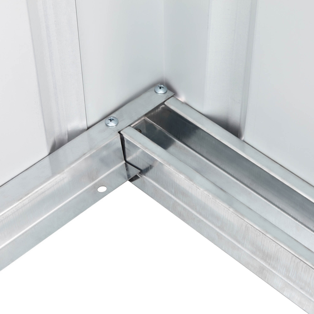 Globel 8 x 3ft 2 Door Green Metal Apex Garden Shed Image 5