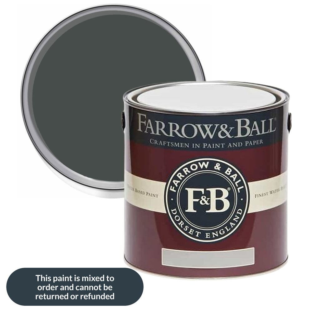 Farrow & Ball Interior Wood and Metal 93 Studio Green Flat Eggshell Paint 2.5L Image 1