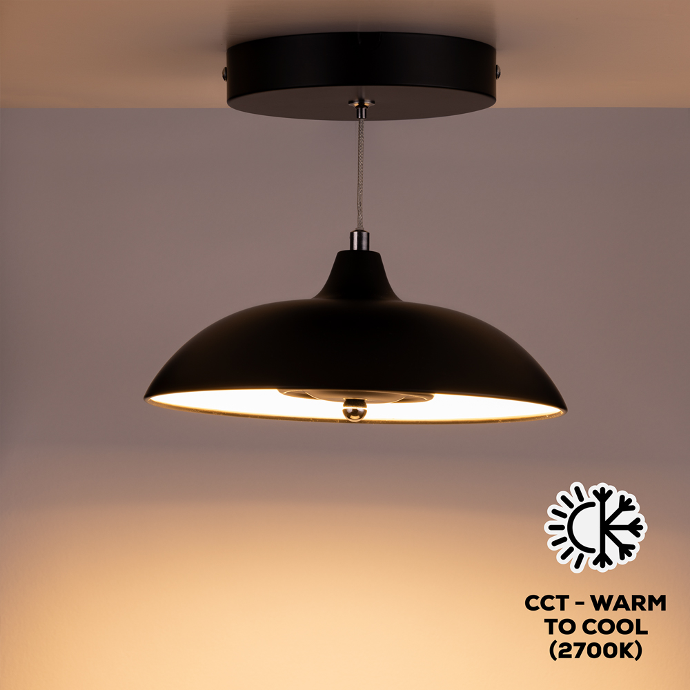 TCP Black Hanging Pendant Ceiling Light Image 3