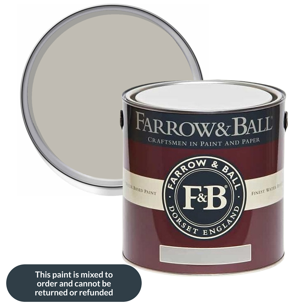 Farrow & Ball Interior Wood and Metal 275 Purbeck Stone Flat Eggshell Paint 2.5L Image 1