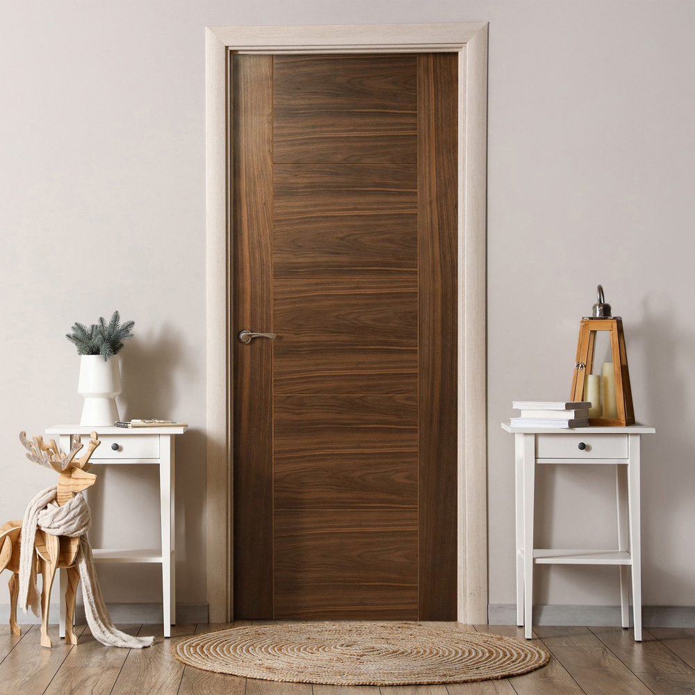 Milano Walnut Fully Finished FD30 Internal Fire Door 1981 x 686 x 44mm Image 2