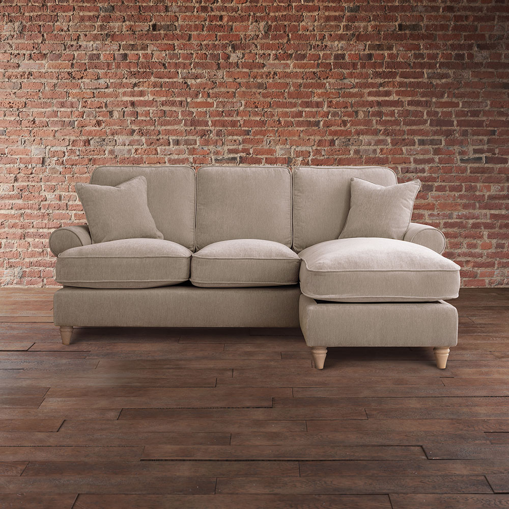 The Victoria 3 Seater Putty Right Hand Chaise Sofa Image 3