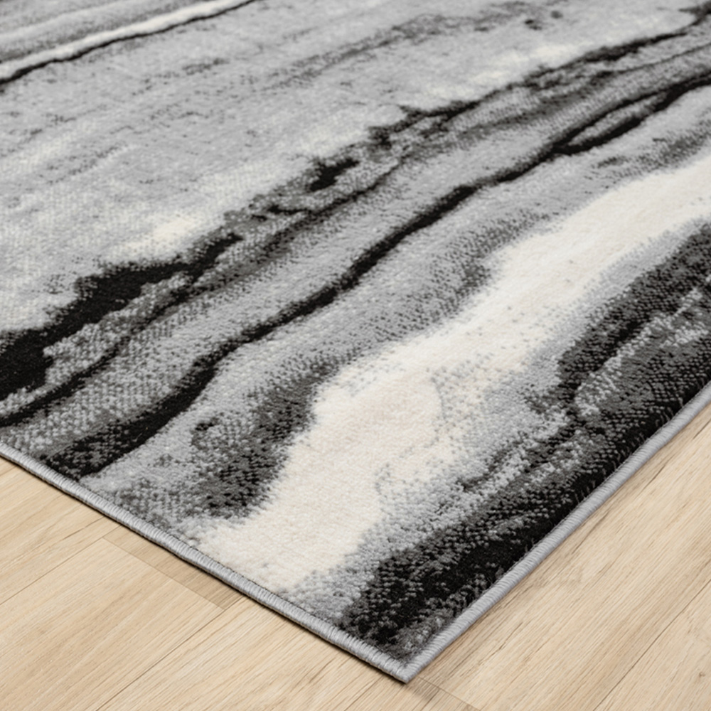 Desire Rugs Obsidian Grey Coast Waves Abstract Rug 160 x 230cm Image 3