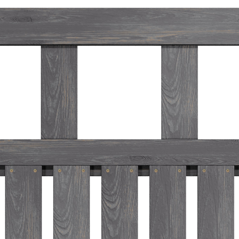 Living and Home 2.4 x 3ft Grey Wooden Garden Fence Gate with Latch Image 4