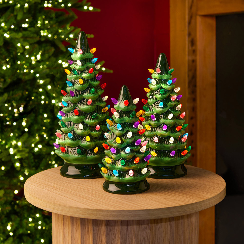 Set of 3 LED Christmas Tree Ornaments Image 2