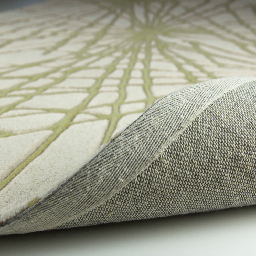 Esselle Home Aura Starburst Natural and Sage Green Rug 160 x 230cm Image 5