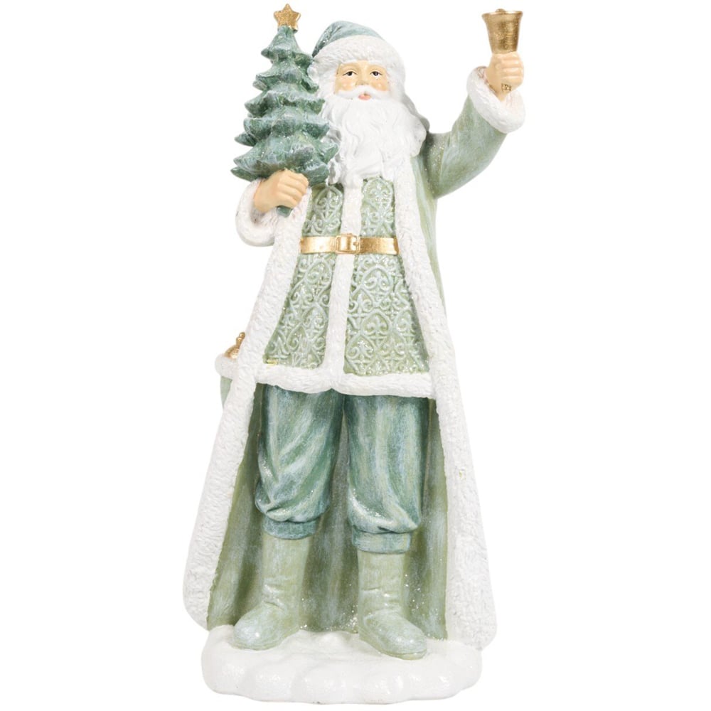 Sage Green Santa Ornament Sage Image 1