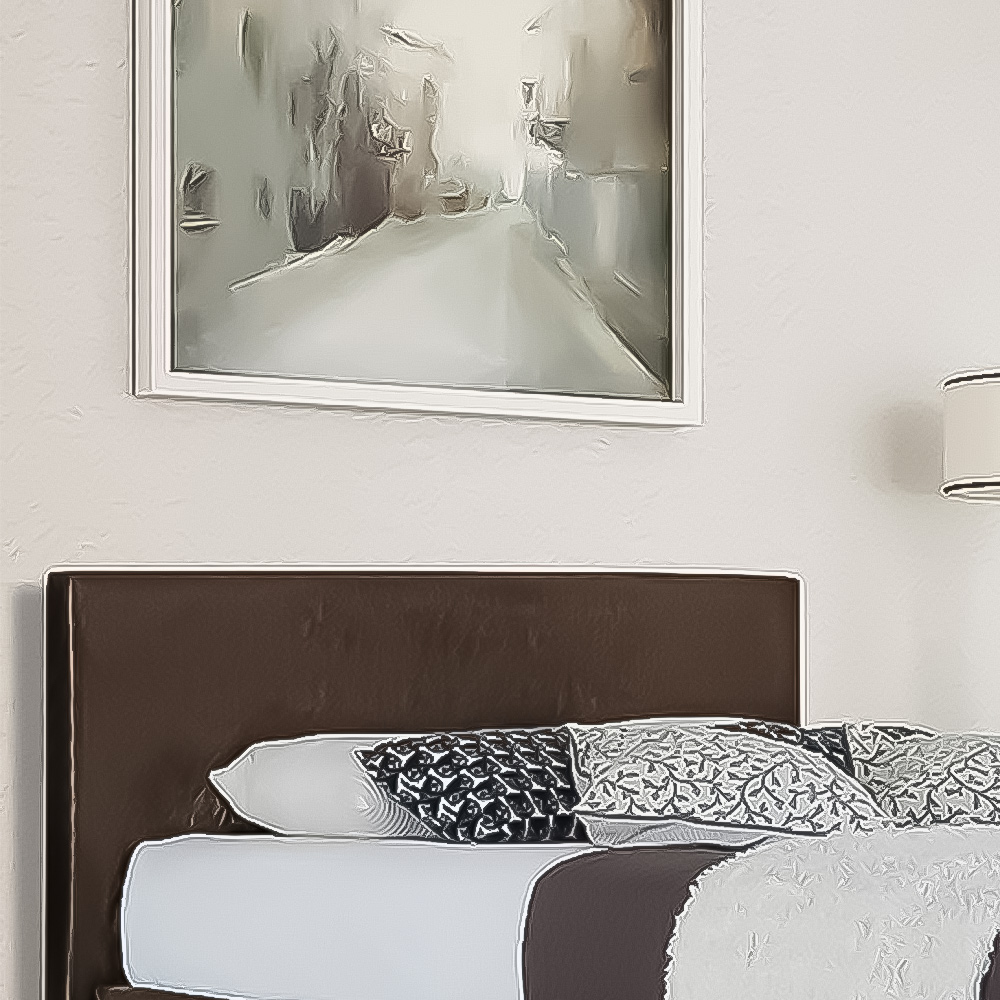 Brooklyn Single Brown Crushed Velvet Bed Frame Image 2