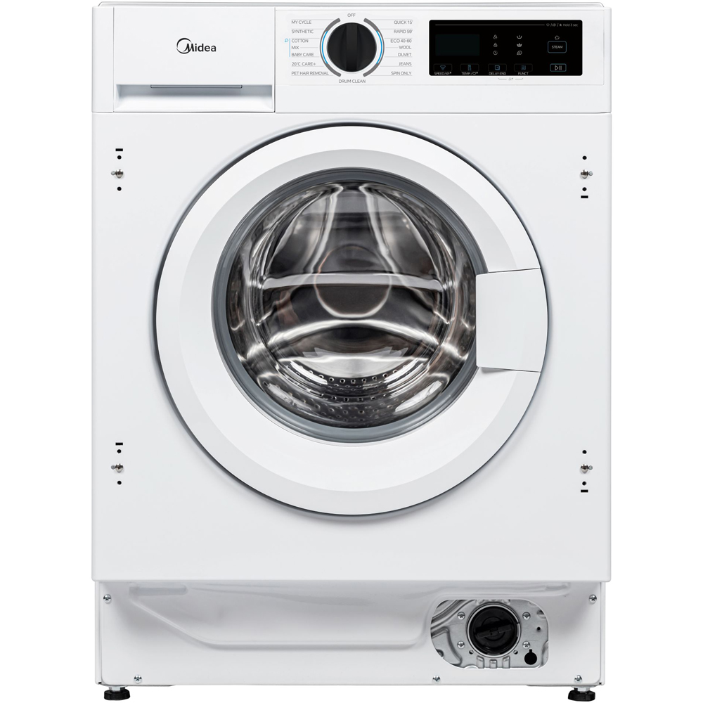 Midea MFA06D80BA10/W 8kg Wash 6kg Dry White Freestanding Washer Dryer Image 2