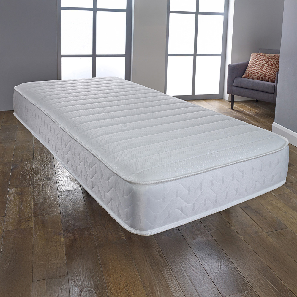 Starlight Beds Shorty White Straight Line Hybrid Memory Foam Spring Mattress Image 2