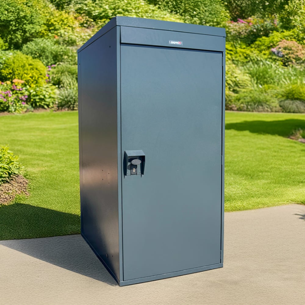 Asgard 2.6 x 3.6ft Grey Vertical Bike Locker Image 4