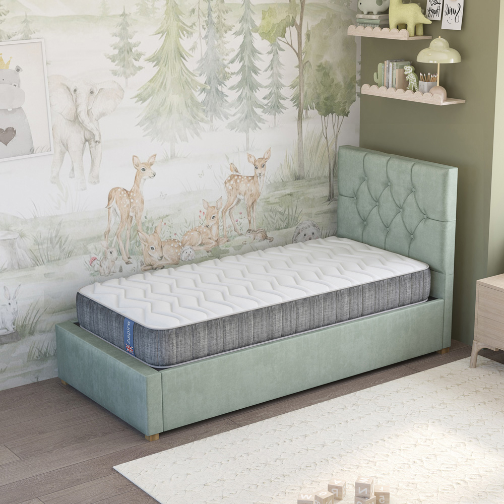 Aspire Kids and Teenagers Small Single Pocket Sprung Memory Support Mattress Image 2