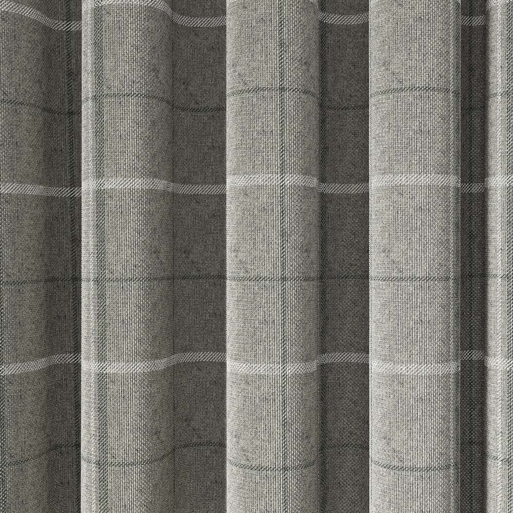 Helena Springfield Harper Woven Lined Silver Eyelet Curtains 228 x 228cm Image 3