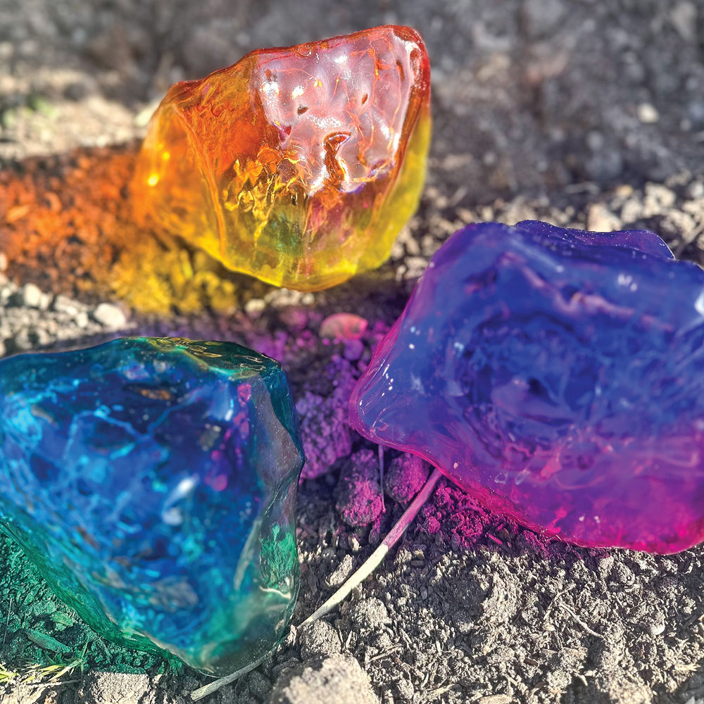 Gardenkraft Solar Rock Stone Light 3 Pack Image 3