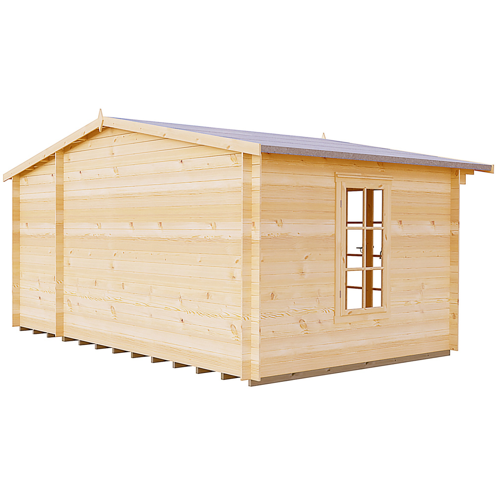 Shire Bourne 16 x 10ft Apex Garden Log Cabin Image 3