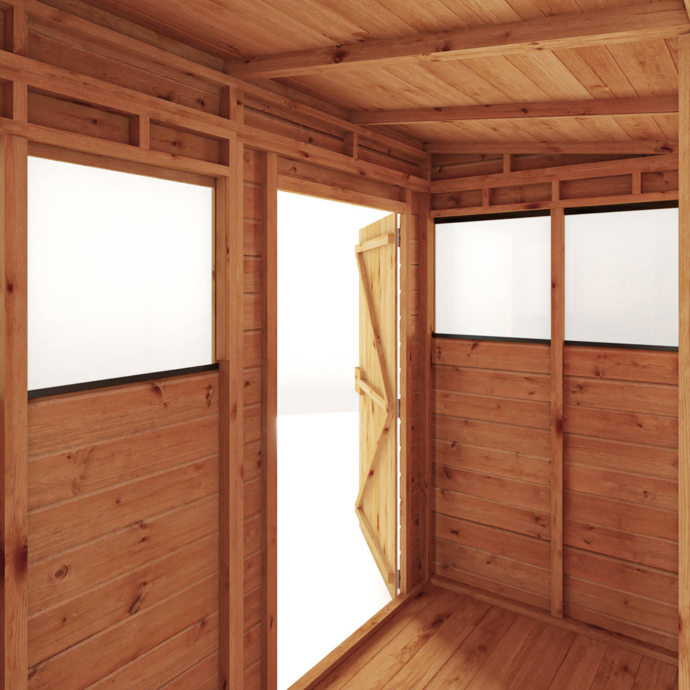 Mercia Woodsman 8 x 4ft Shiplap Pent Shed Image 5