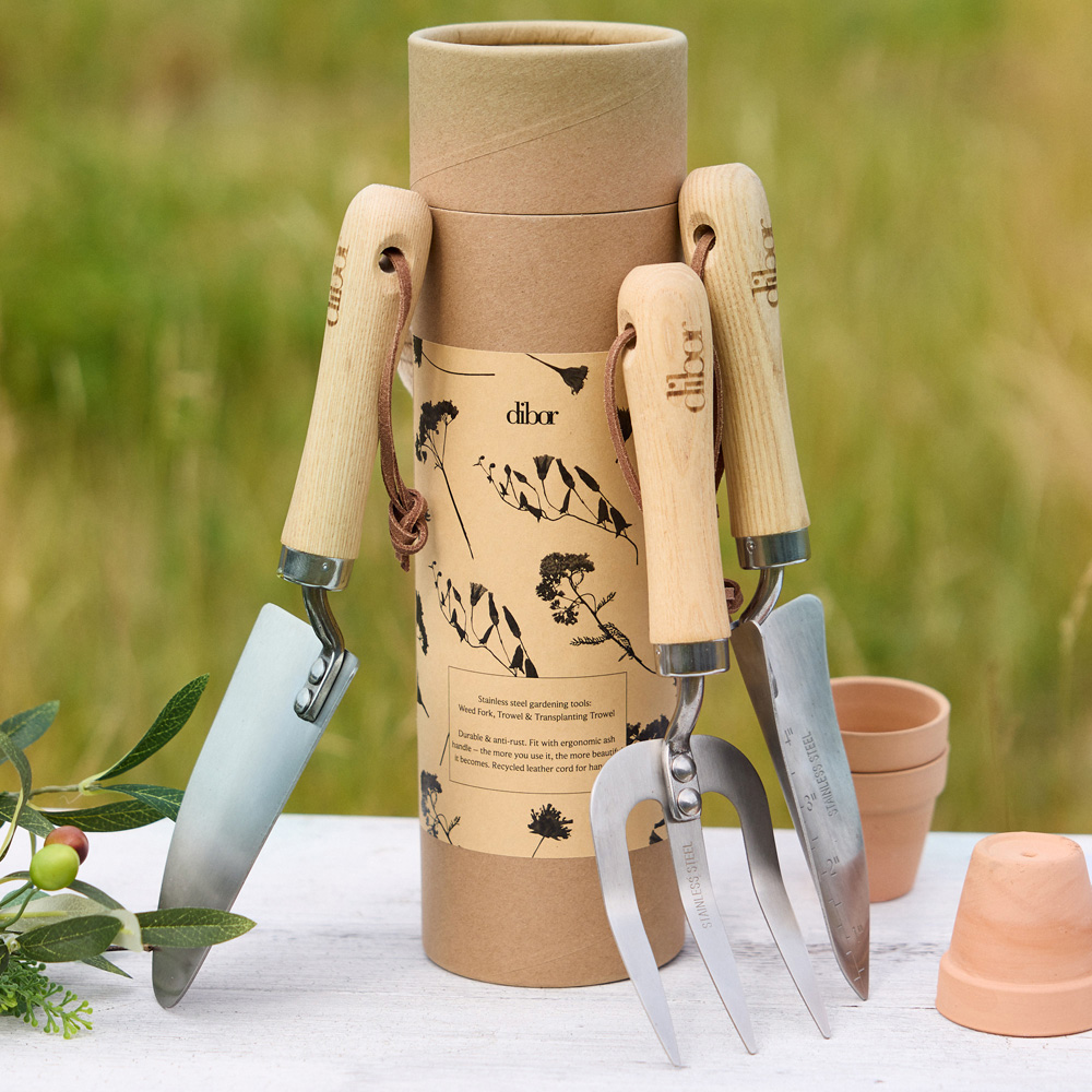 Dibor 3 Piece Gardening Tool Gift Set in Tube Image 2