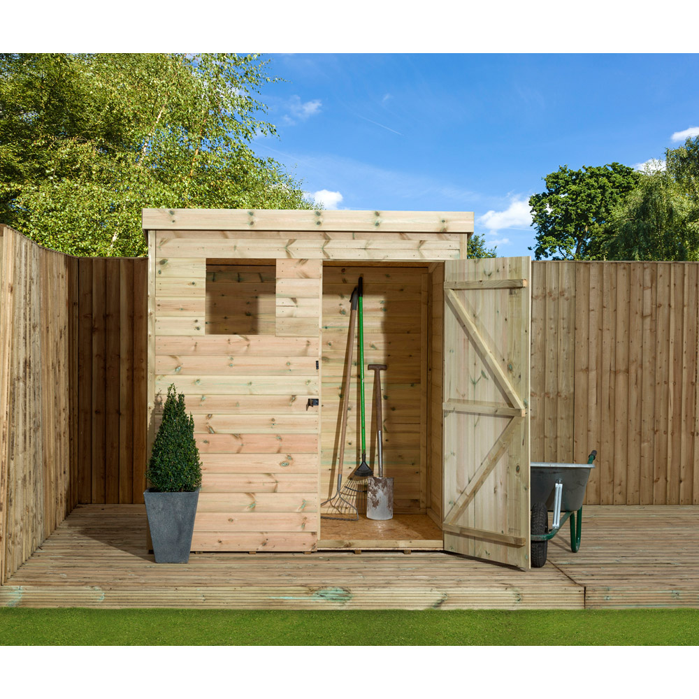Empire Sheds 1500 5 x 3ft Tongue and Groove Wooden Pent Garden Shed Image 4