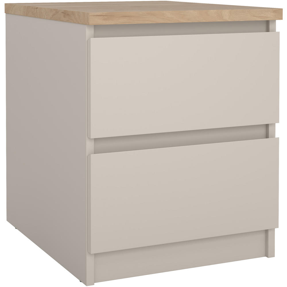 Florence Naia 2 Drawer Cashmere Jackson Hickory Bedside Table Image 2