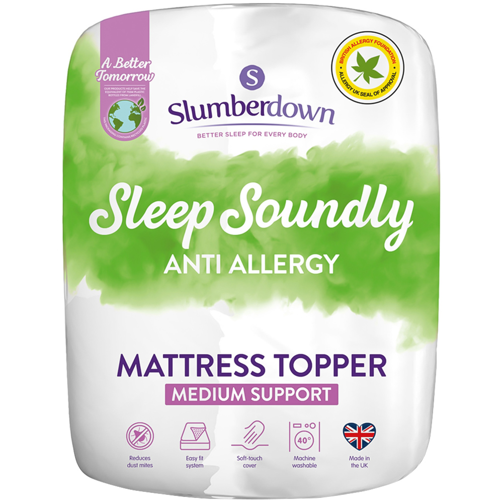 Slumberdown Double Sleep Soundly Anti Allergy Mattress Topper Image 1