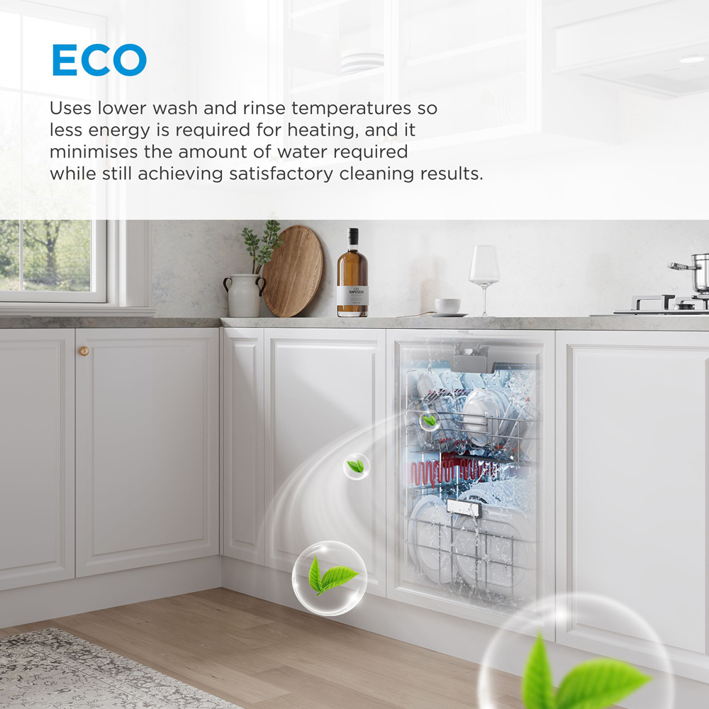 Midea MDWEF1034DWD White 10 Place Slim Freestanding Dishwasher Image 6