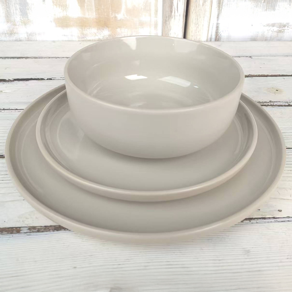 Waterside Stone and Cream Dual Tone 12 Piece Dinner Set Image 2