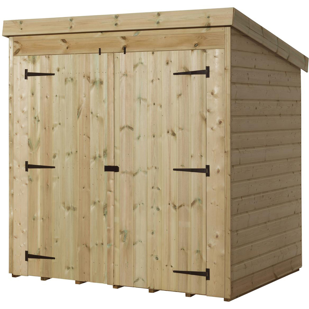 Empire Sheds 4000 6 x 6ft Double Door Tongue and Groove Pent Garden Shed Image 1