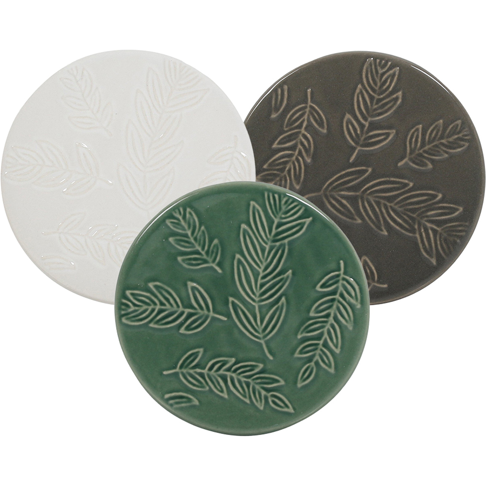 Botanical Ceramic Coaster Image 1