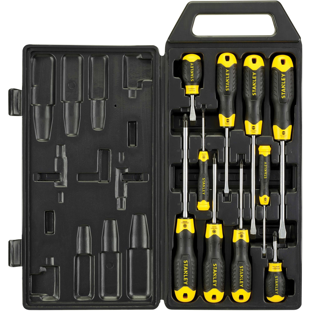 Stanley Cushion Grip Screwdriver Set 10 Piece Image 3