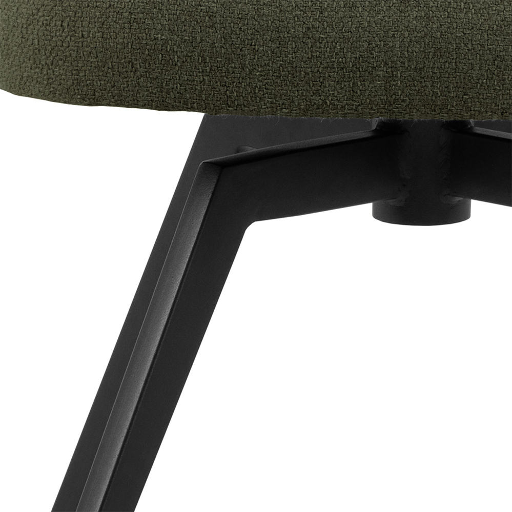 Florence Darlene Green Swivel Dining Chair with Armrest Image 6