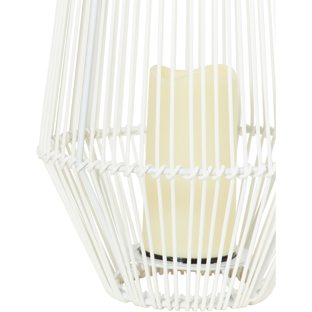 Coberg Solar Rattan Floor Light - White Image 2