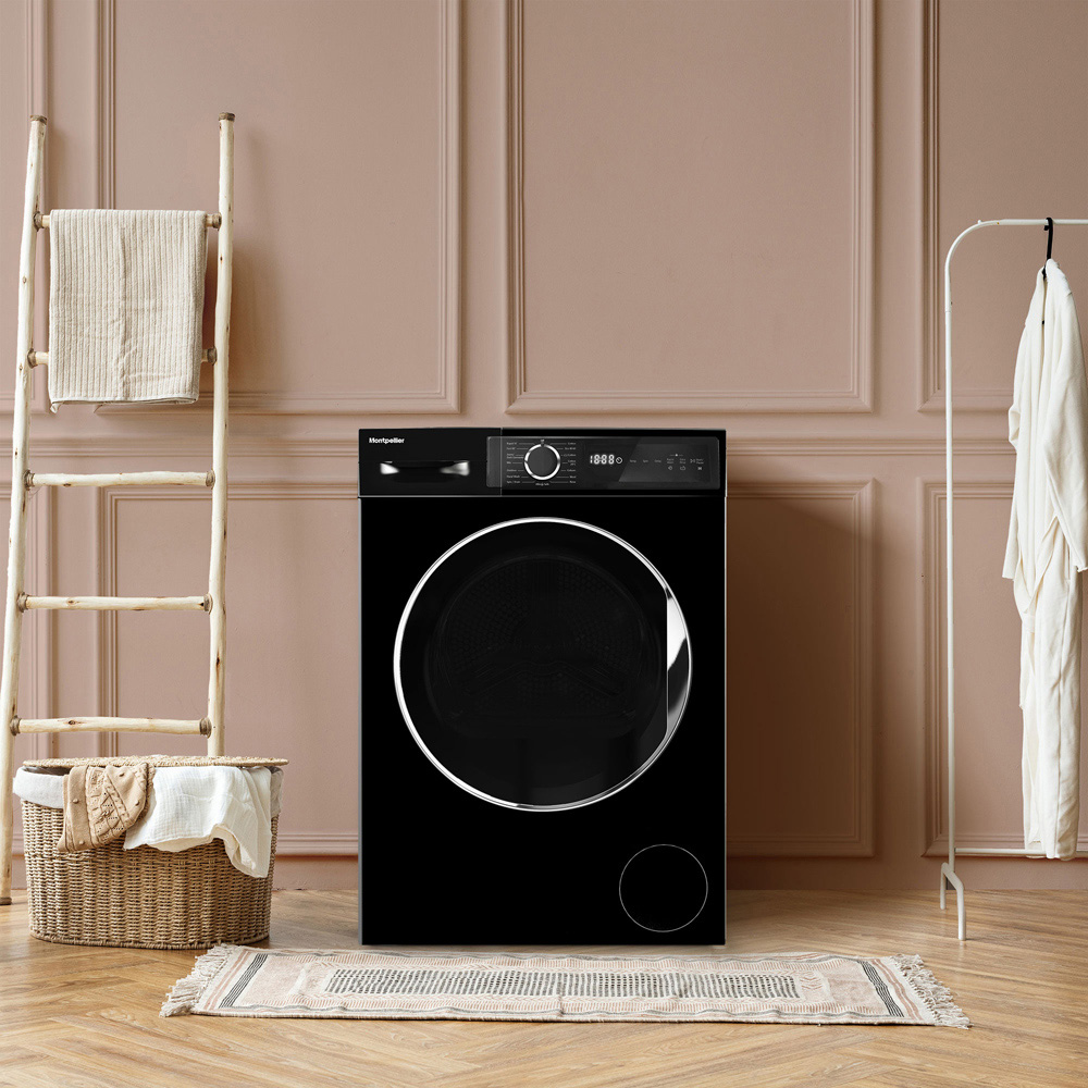 Montpellier MWM814BLK 8kg Black Wide Washing Machine Image 2