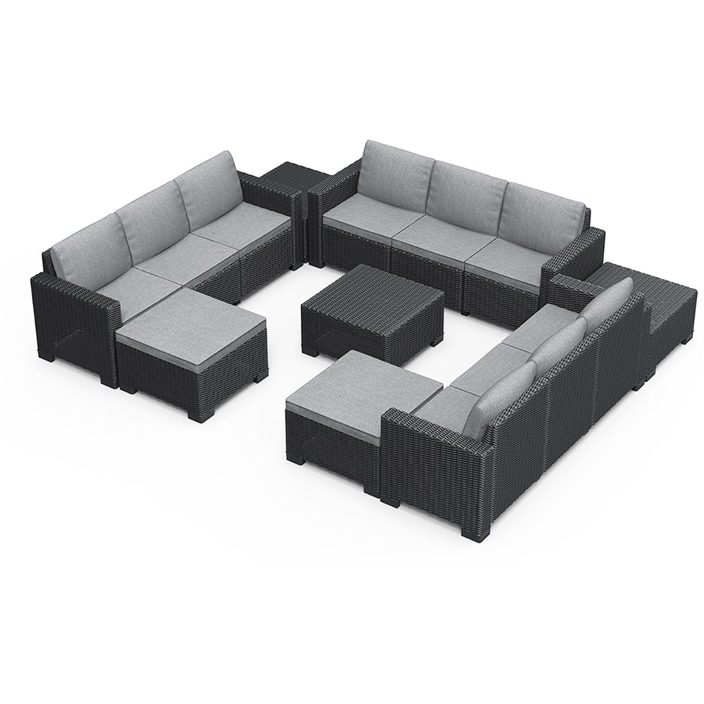 Keter California 11 Seater Garden Corner Lounge Set Image 2