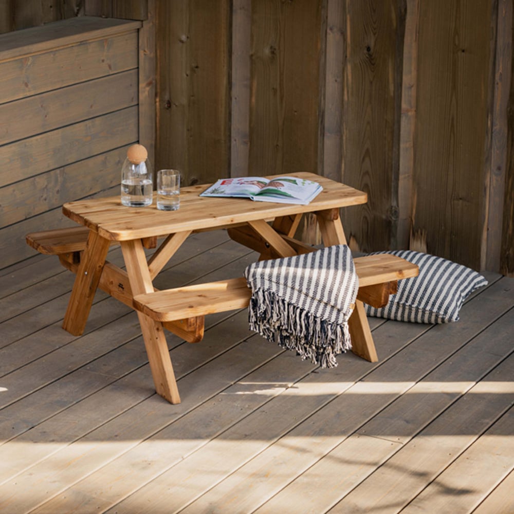 AMATA Ungurs Children Mini Picnic Table Mini Brown Image 6