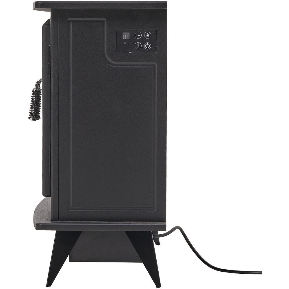 Living and Home Black Freestanding Electric Fireplace Heater Image 6