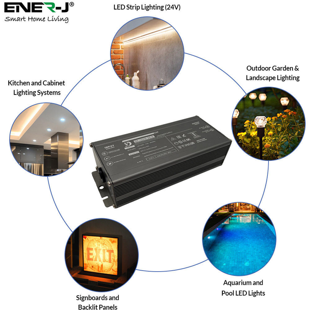 ENER-J Waterproof 100W 24V IP65 and IP67 Rated Power Supply Image 3