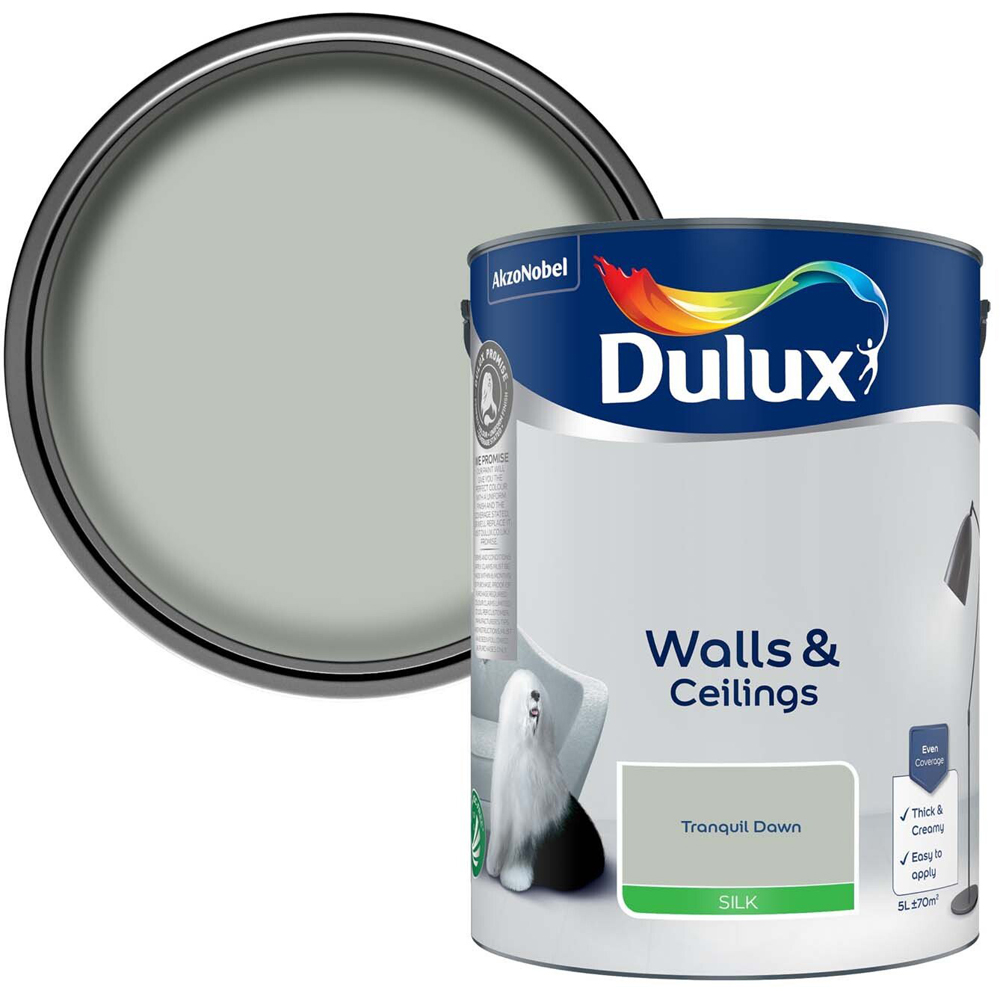 Dulux Walls and Ceilings Silk Emulsion Paint - Tranquil Dawn Image 1