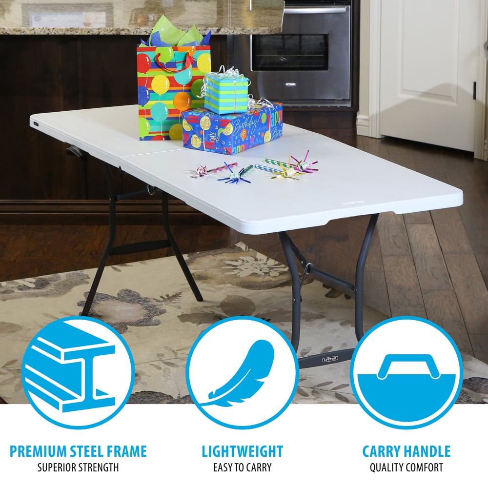 Lifetime Products Fold In Half Light Commercial Table Image 7