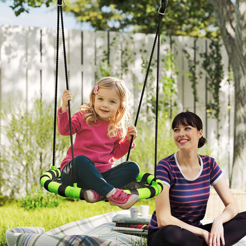 AIYAPLAY Kids Black Nest Swing Set 60cm Image 5